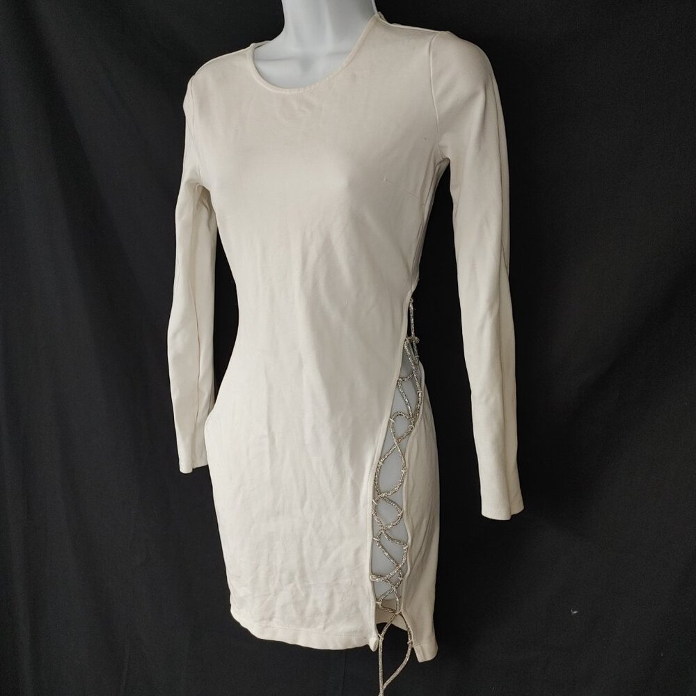 JEWELED ROPE - CUTOUT - PARTY DRESS